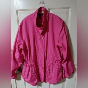 Lauren Hot Pink Windbreaker, Size L